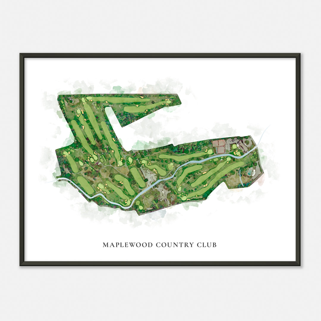 Print of Maplewood Country Club Classic Map