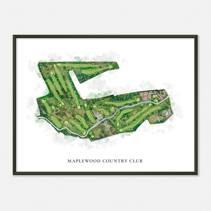 Print of Maplewood Country Club Classic Map