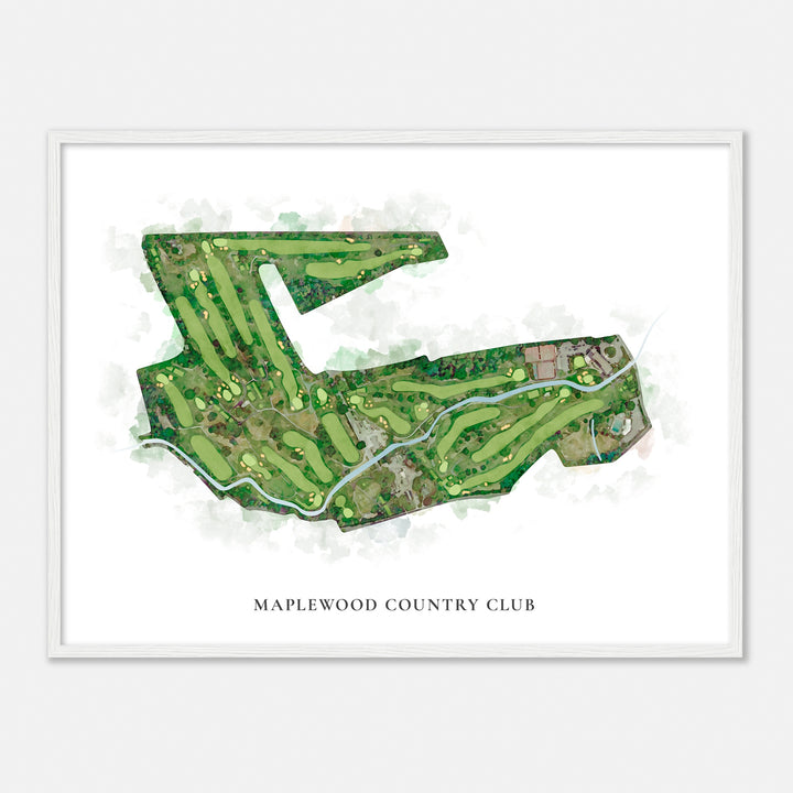 Print of Maplewood Country Club Classic Map