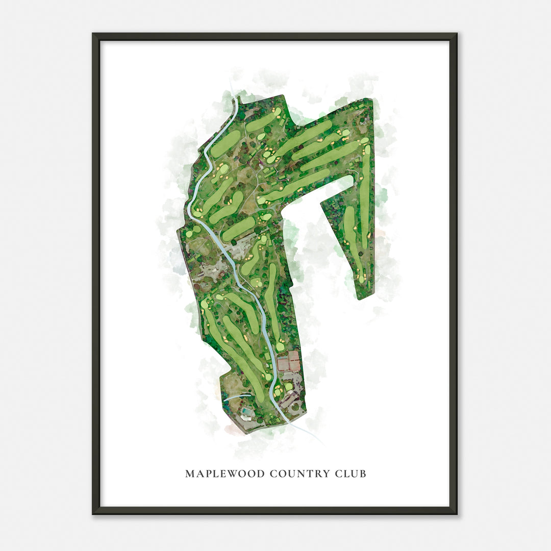 Print of Maplewood Country Club Classic Map