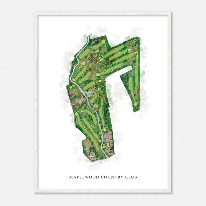 Print of Maplewood Country Club Classic Map