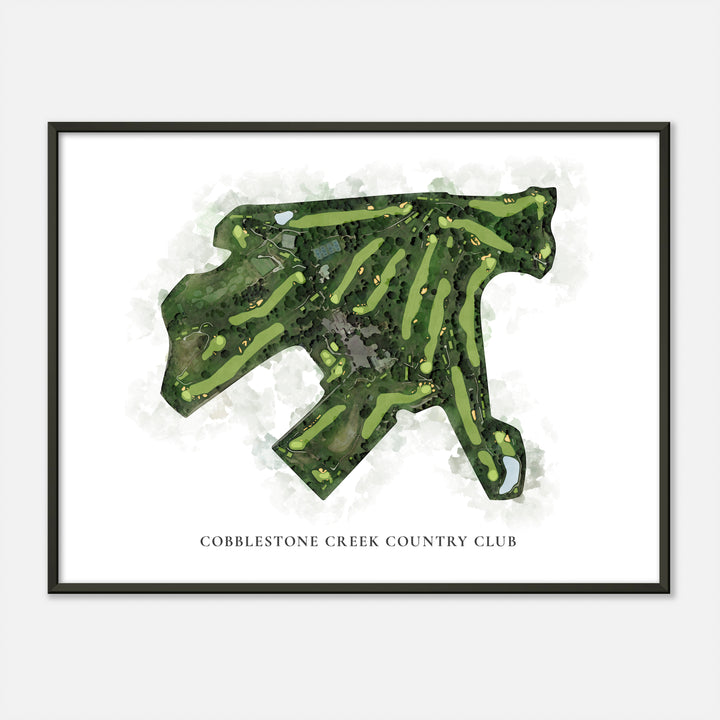 Print of Cobblestone Creek Country Club Classic Map