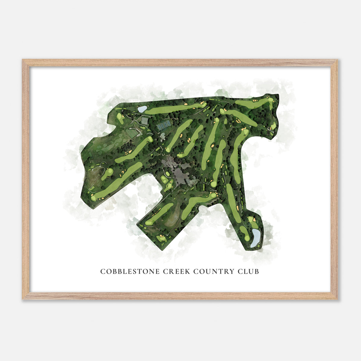 Print of Cobblestone Creek Country Club Classic Map