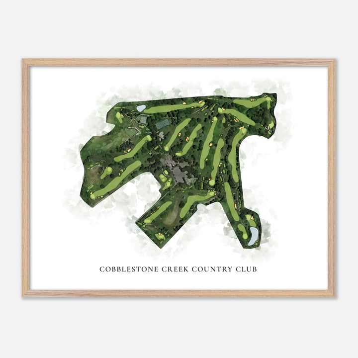 Print of Cobblestone Creek Country Club Classic Map