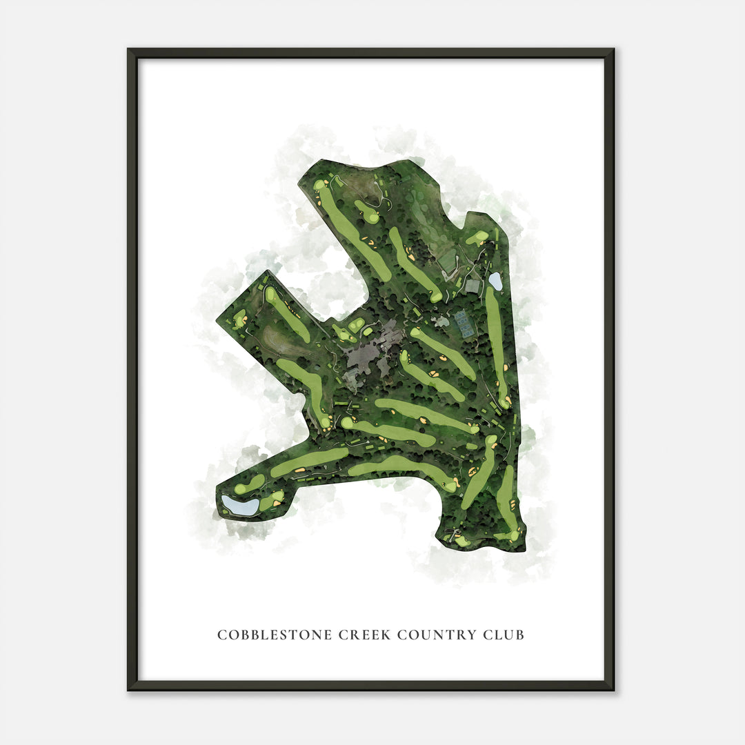 Print of Cobblestone Creek Country Club Classic Map