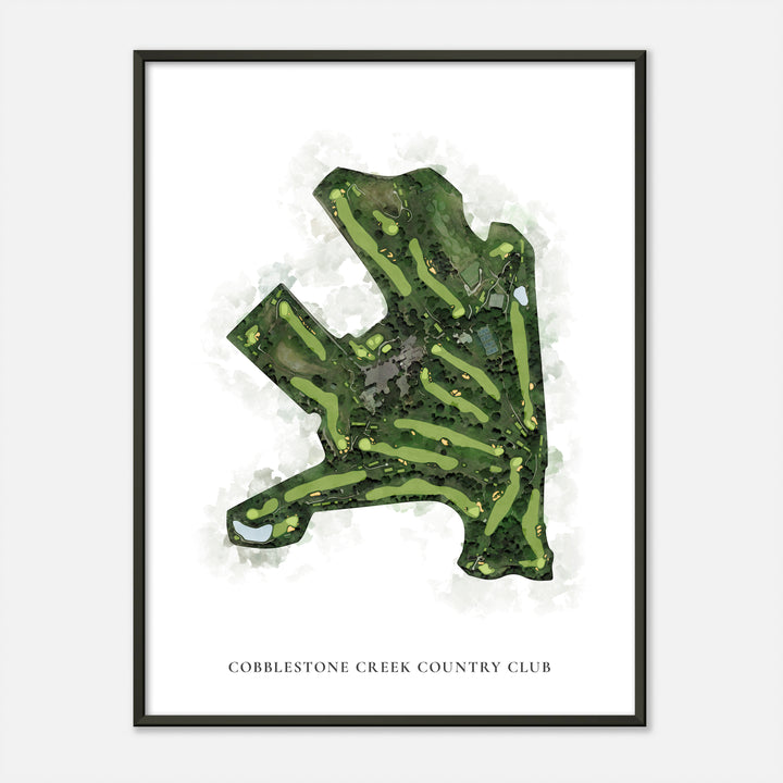 Print of Cobblestone Creek Country Club Classic Map