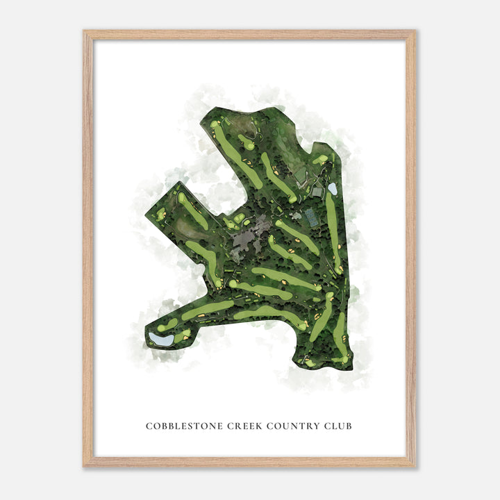 Print of Cobblestone Creek Country Club Classic Map