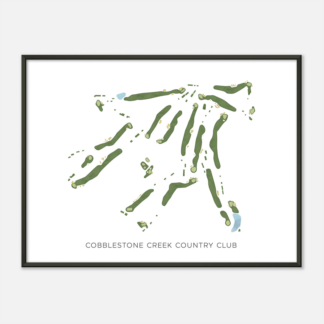 Print of Cobblestone Creek Country Club Modern Map