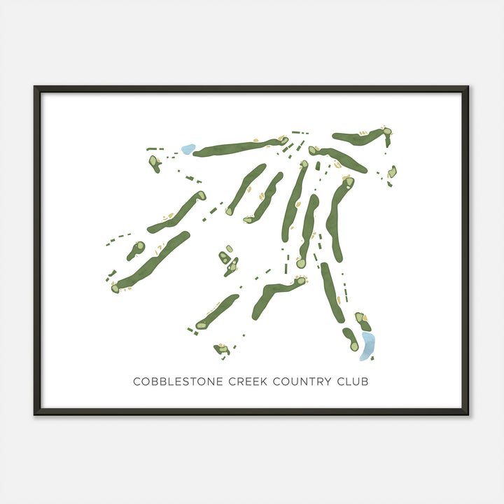 Print of Cobblestone Creek Country Club Modern Map