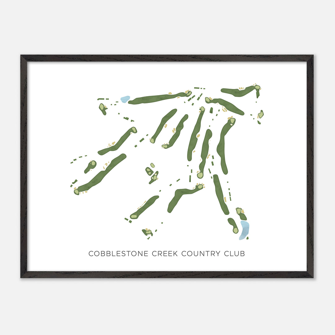 Print of Cobblestone Creek Country Club Modern Map