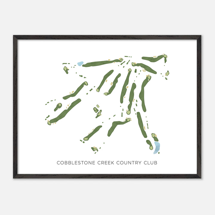 Print of Cobblestone Creek Country Club Modern Map