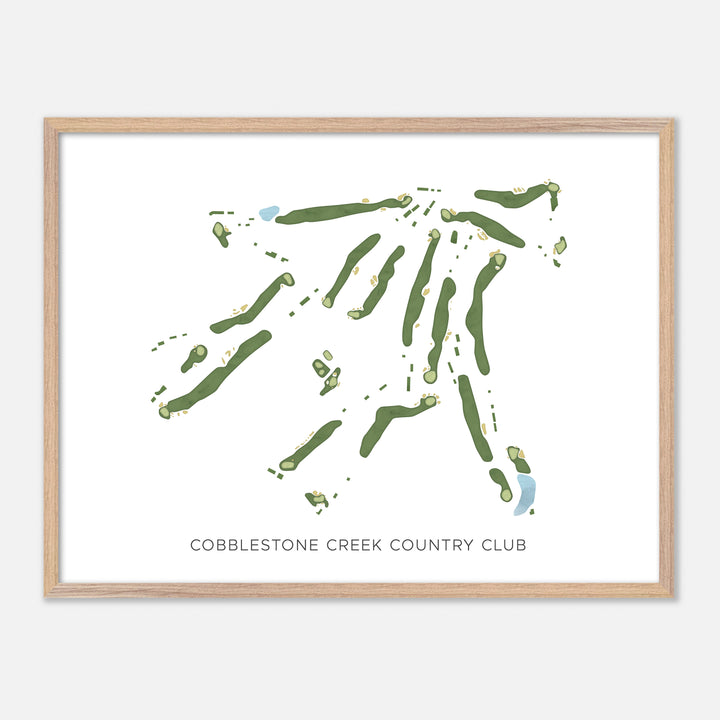 Print of Cobblestone Creek Country Club Modern Map