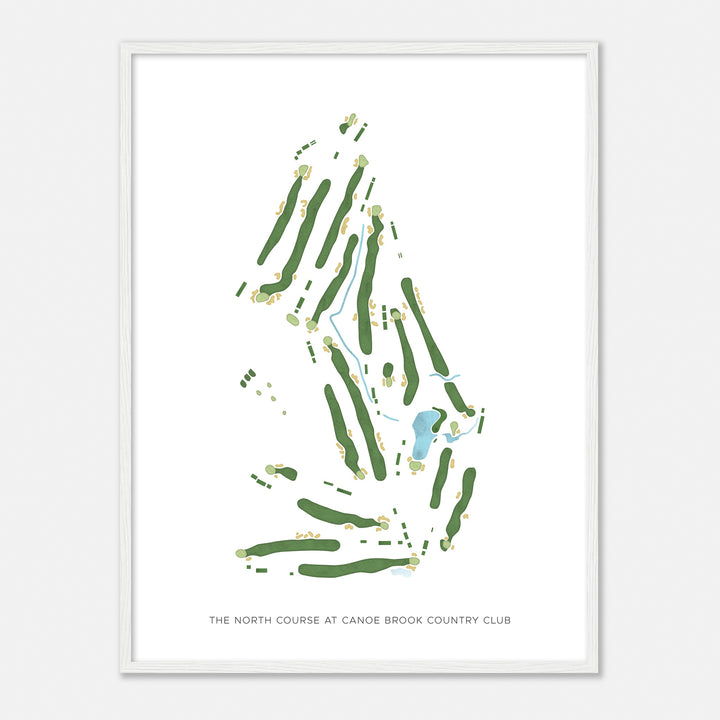 Print of The North Course At Canoe Brook Country Club Modern Map