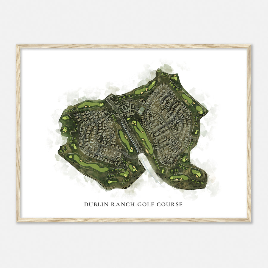 Print of Dublin Ranch Golf Course Classic Map