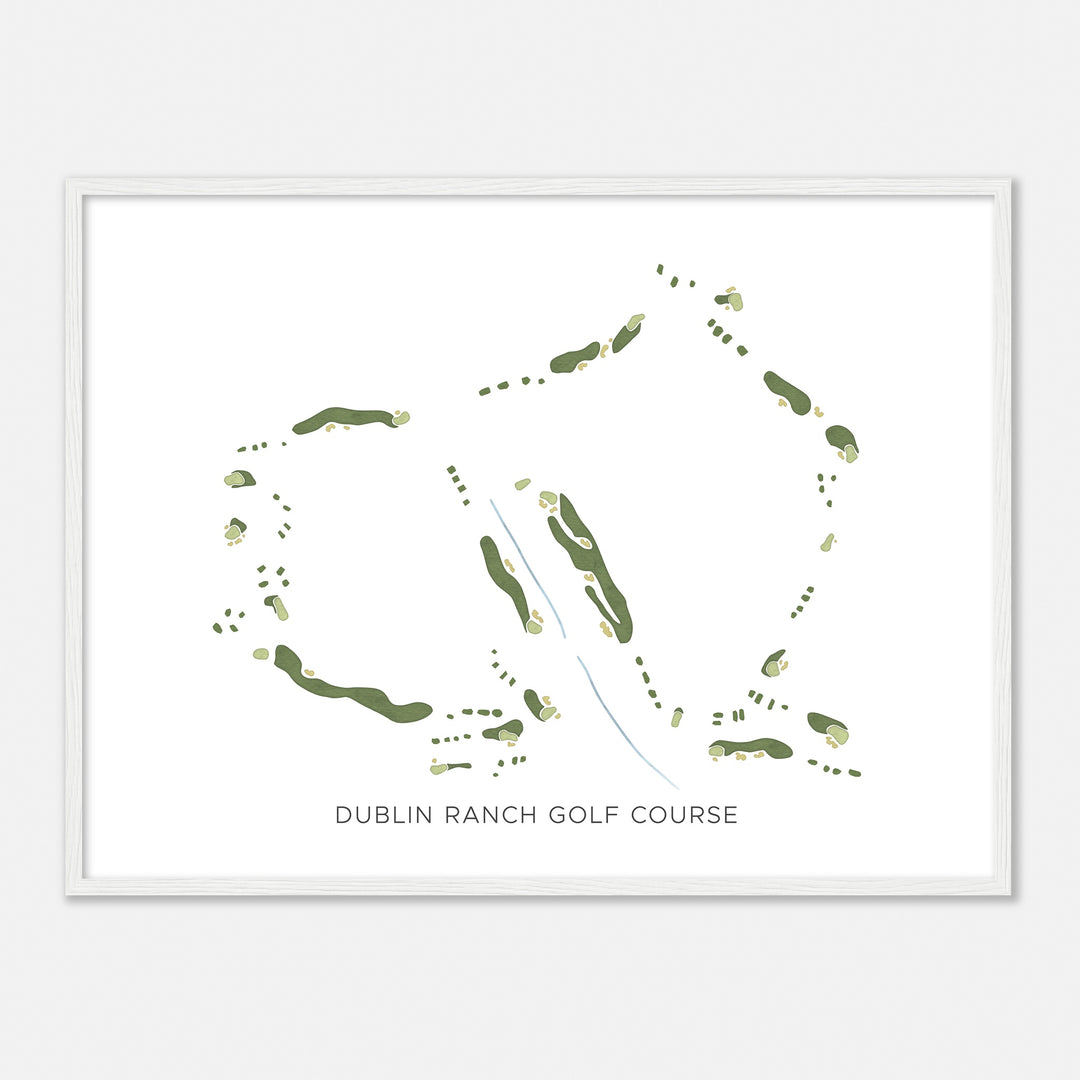 Print of Dublin Ranch Golf Course Modern Map