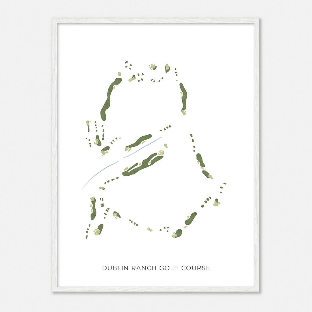 Print of Dublin Ranch Golf Course Modern Map