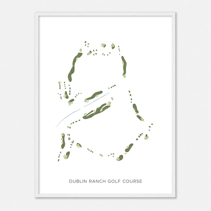 Print of Dublin Ranch Golf Course Modern Map