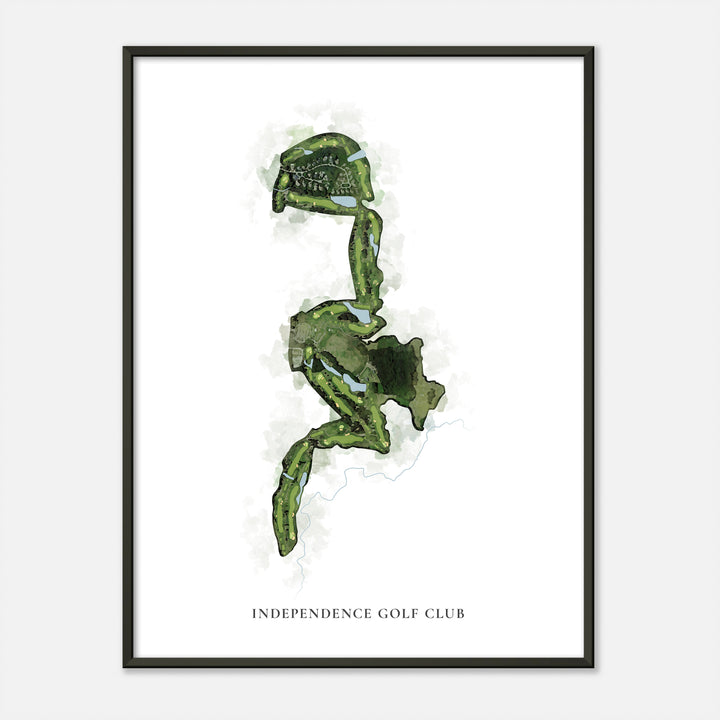 Print of Independence Golf Club Classic Map