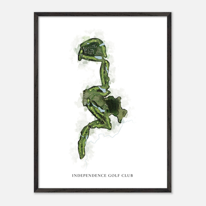 Print of Independence Golf Club Classic Map