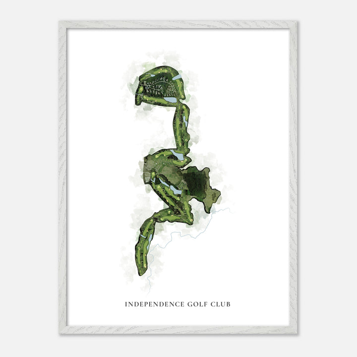 Print of Independence Golf Club Classic Map
