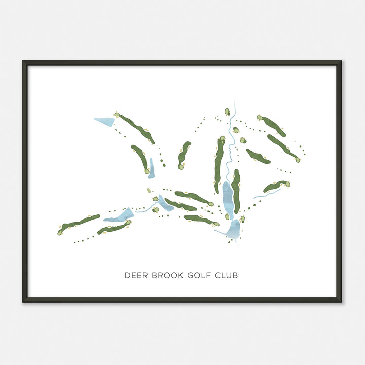 Print of Deer Brook Golf Club Modern Map