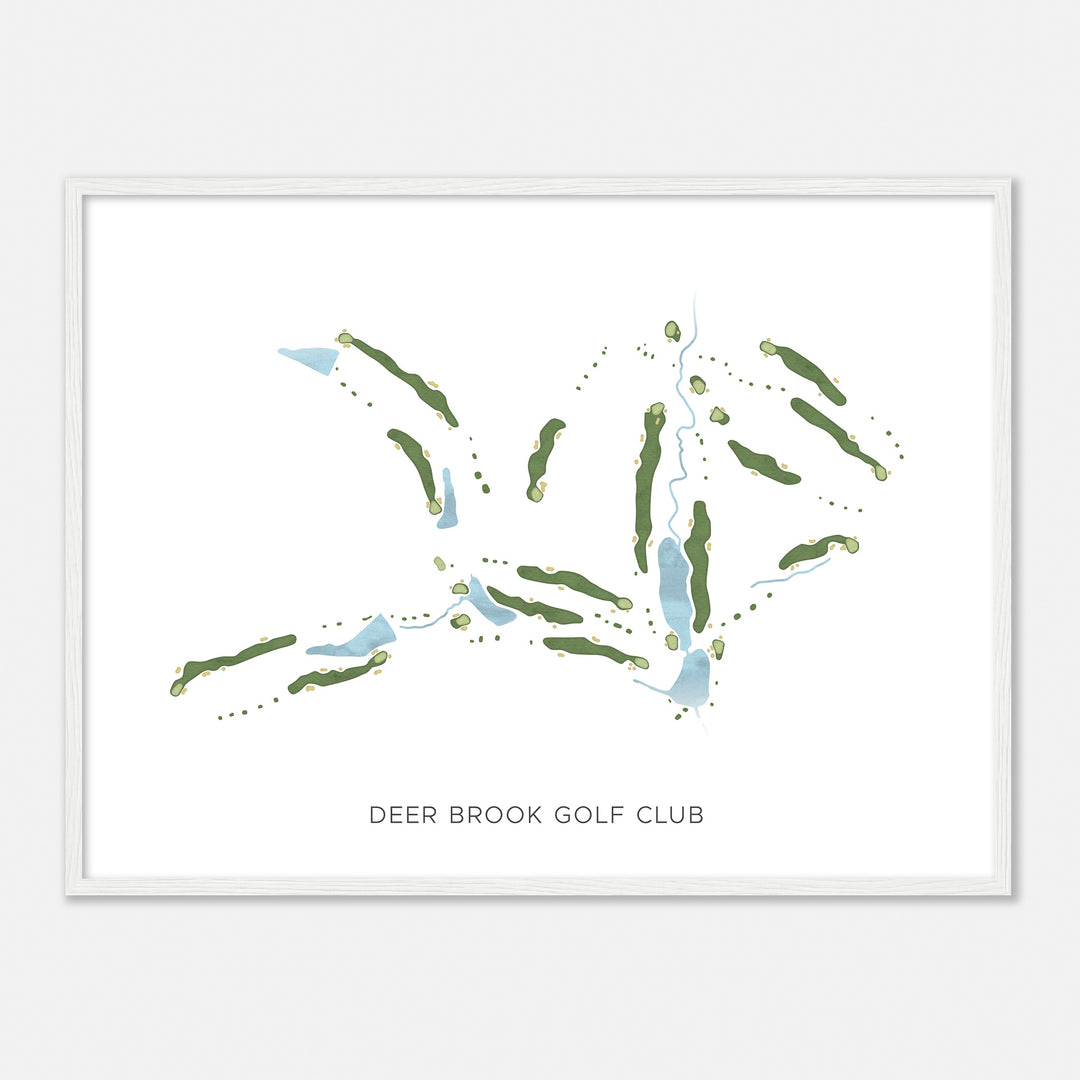 Print of Deer Brook Golf Club Modern Map