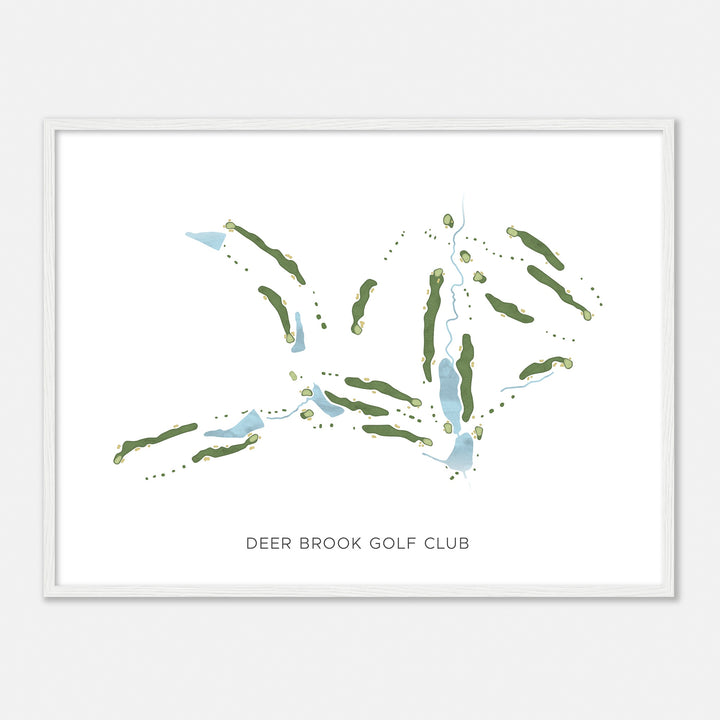 Print of Deer Brook Golf Club Modern Map
