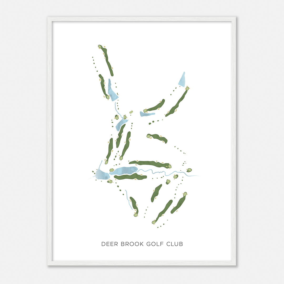Print of Deer Brook Golf Club Modern Map