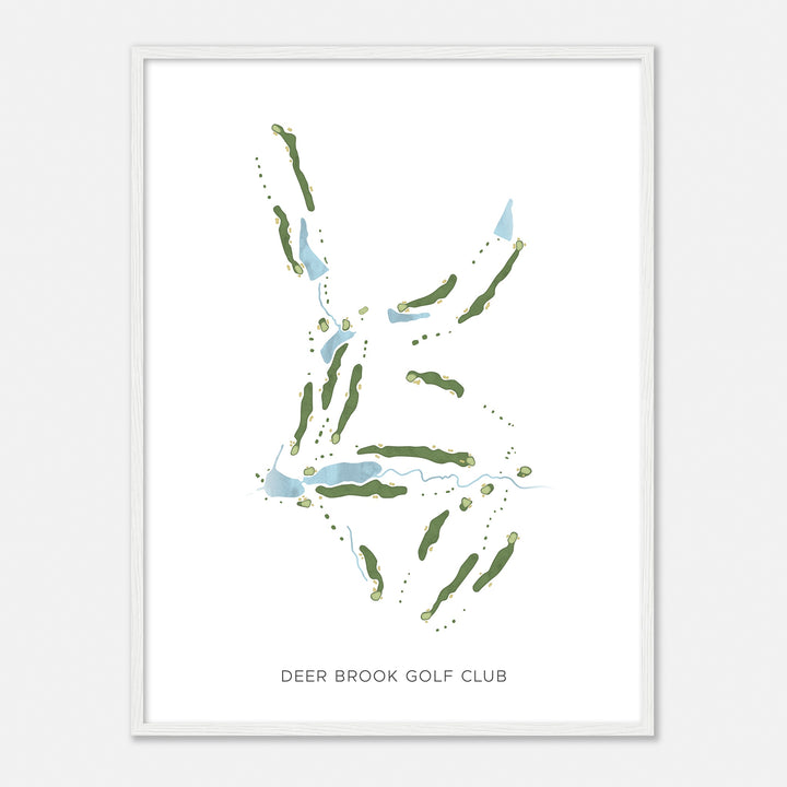 Print of Deer Brook Golf Club Modern Map