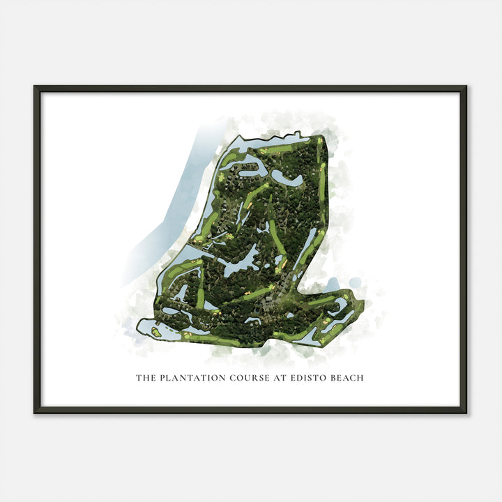 Print of The Plantation Course At Edisto Beach Classic Map