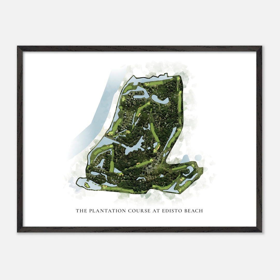 Print of The Plantation Course At Edisto Beach Classic Map