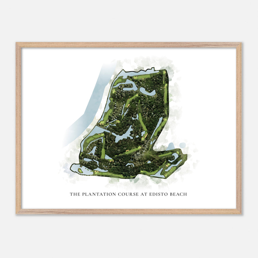 Print of The Plantation Course At Edisto Beach Classic Map