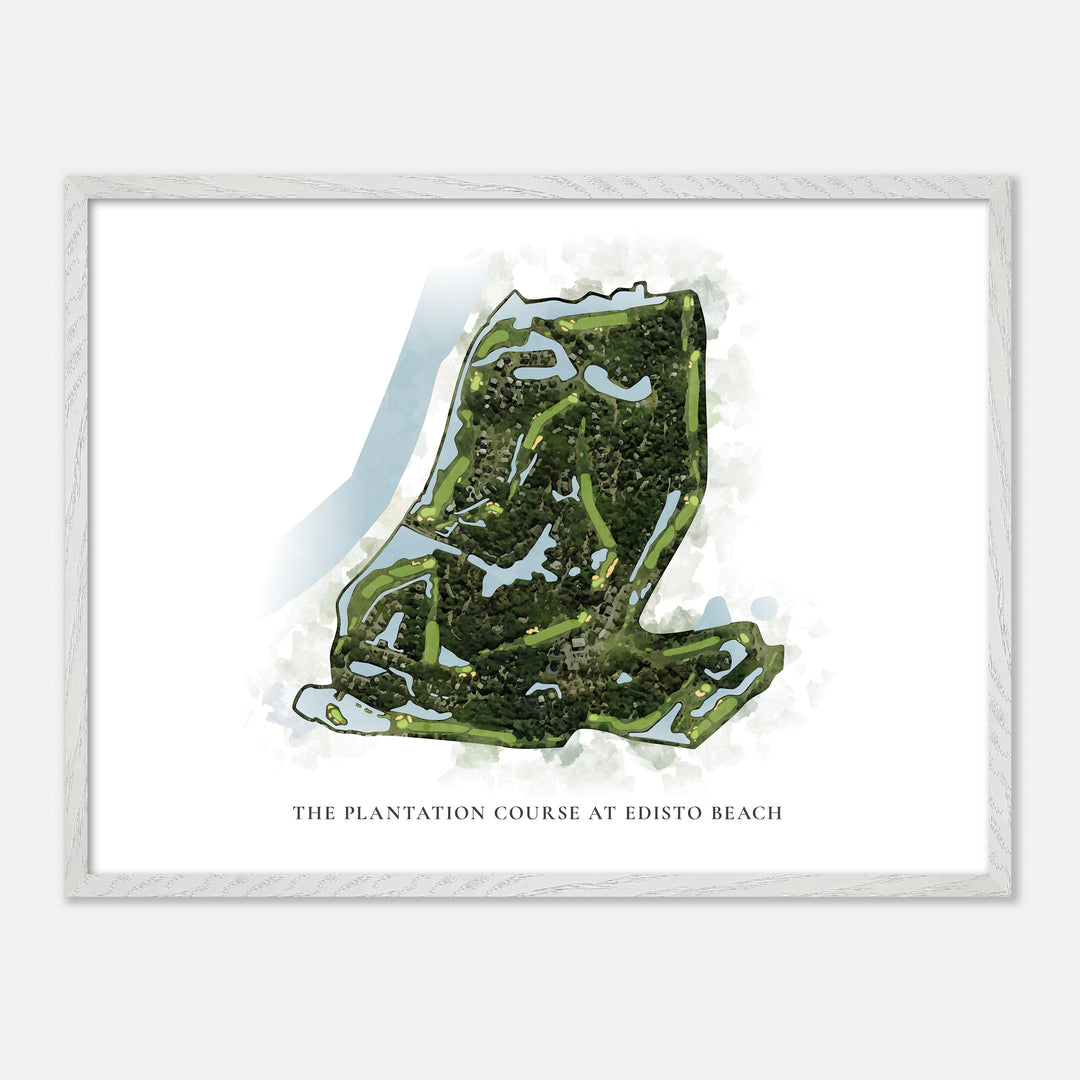 Print of The Plantation Course At Edisto Beach Classic Map