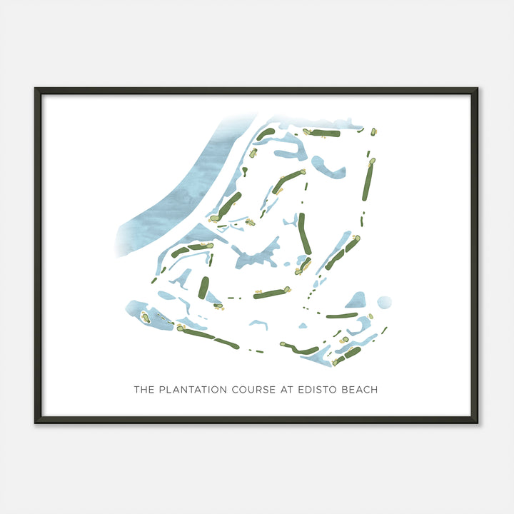 Print of The Plantation Course At Edisto Beach Modern Map