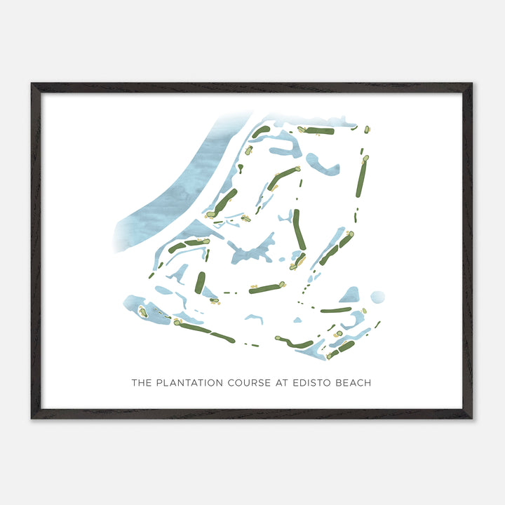Print of The Plantation Course At Edisto Beach Modern Map