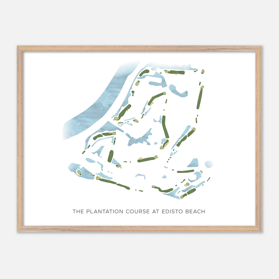 Print of The Plantation Course At Edisto Beach Modern Map