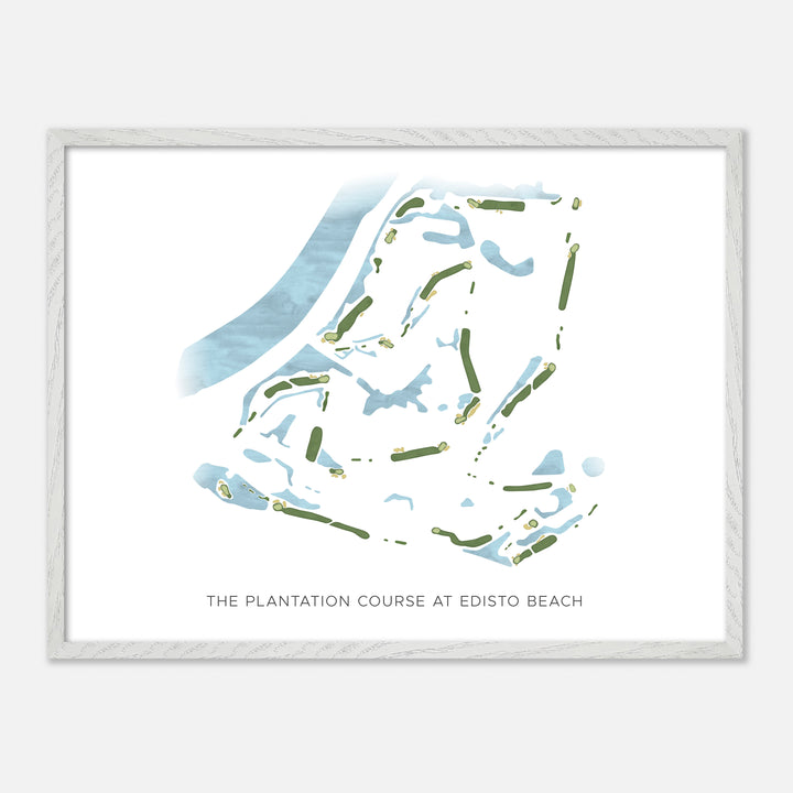 Print of The Plantation Course At Edisto Beach Modern Map