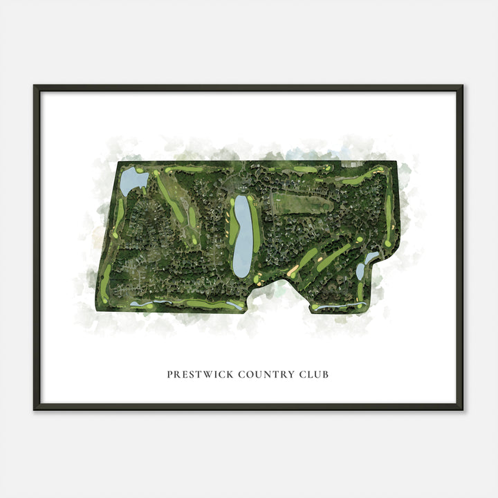 Print of Prestwick Country Club Classic Map