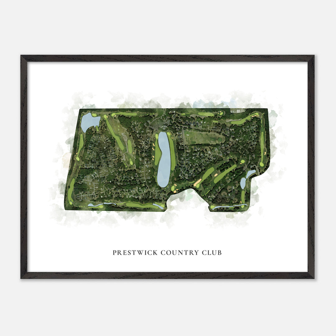 Print of Prestwick Country Club Classic Map
