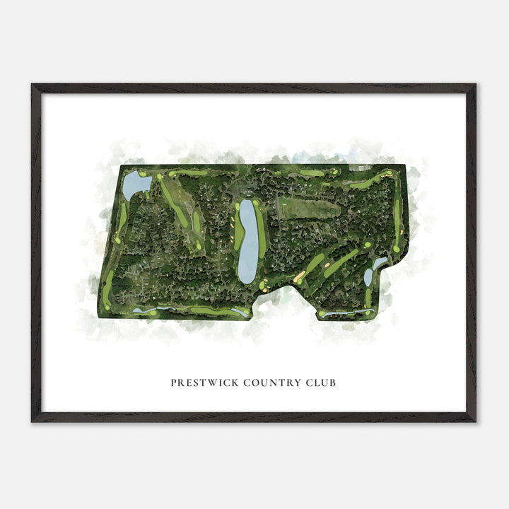 Print of Prestwick Country Club Classic Map