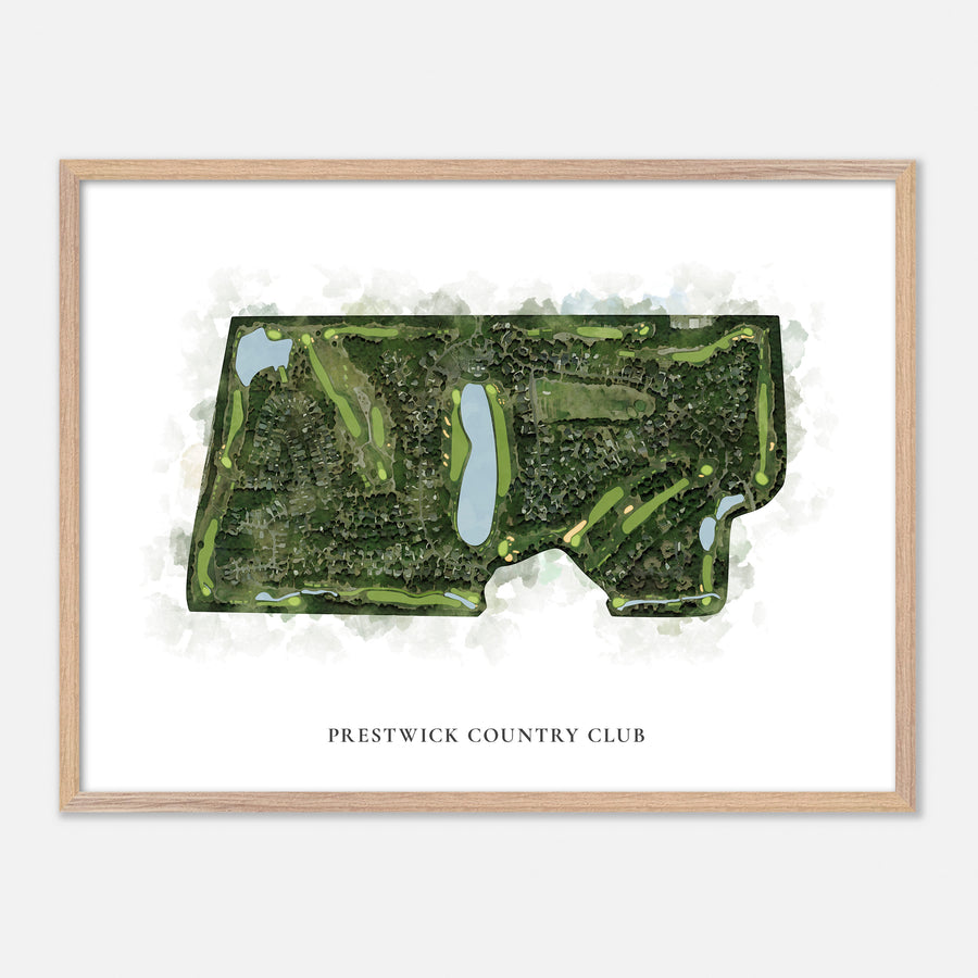 Print of Prestwick Country Club Classic Map