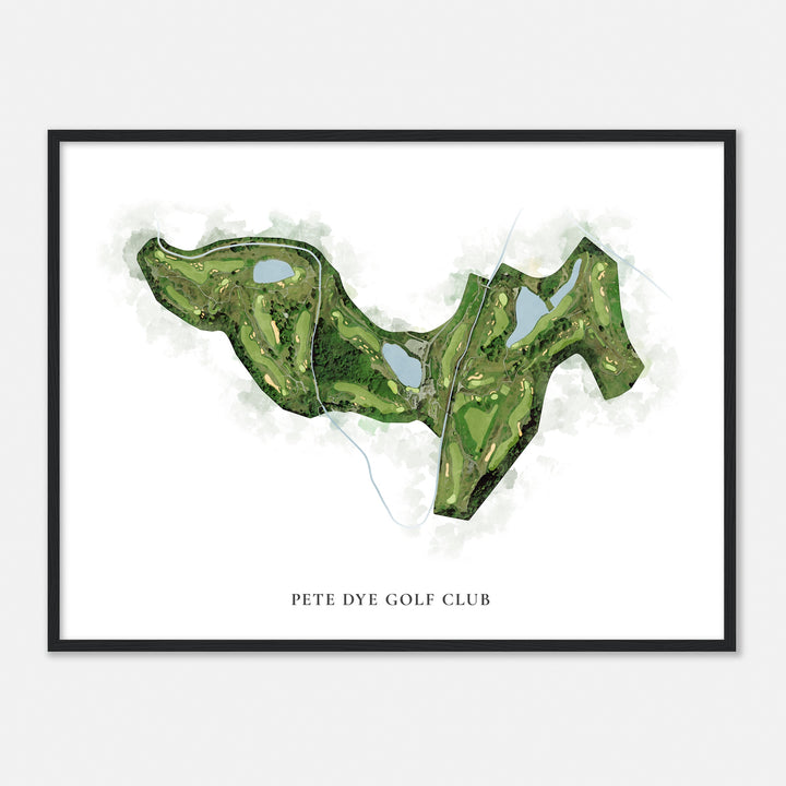 Print of Pete Dye Golf Club Classic Map