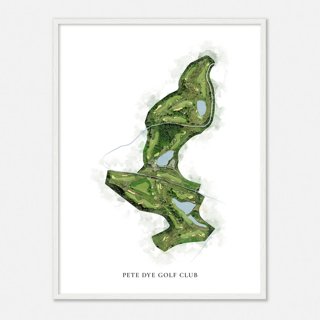 Print of Pete Dye Golf Club Classic Map