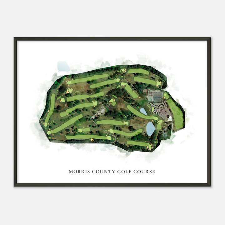 Print of Morris County Golf Course Classic Map