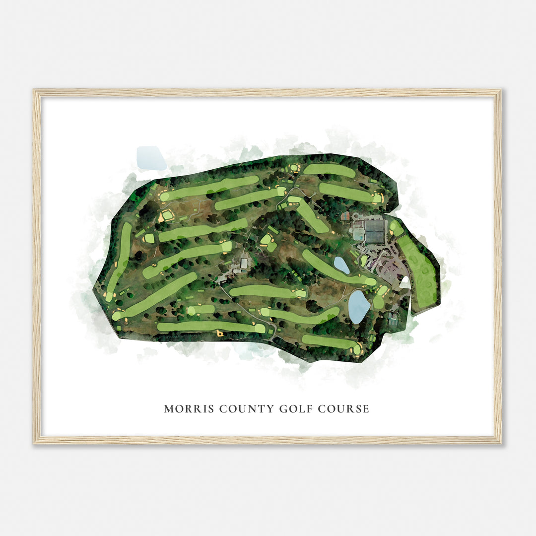 Print of Morris County Golf Course Classic Map