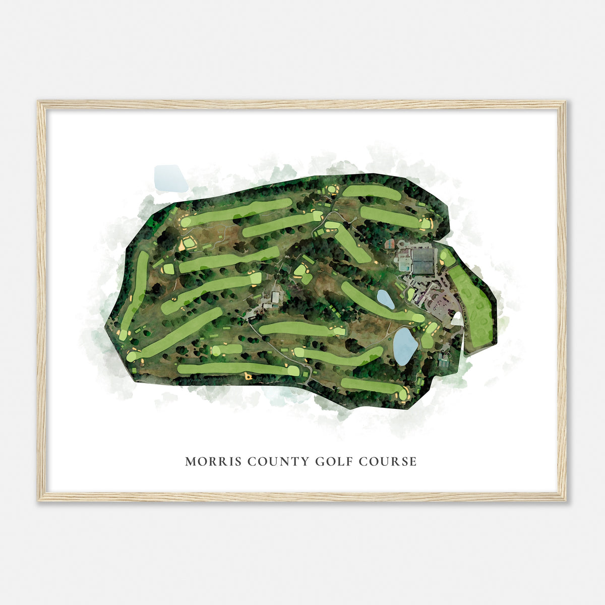Print of Morris County Golf Course Classic Map