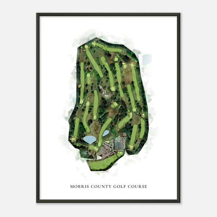 Print of Morris County Golf Course Classic Map