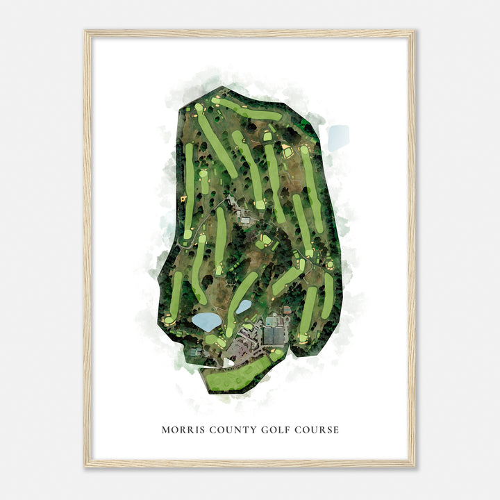 Print of Morris County Golf Course Classic Map