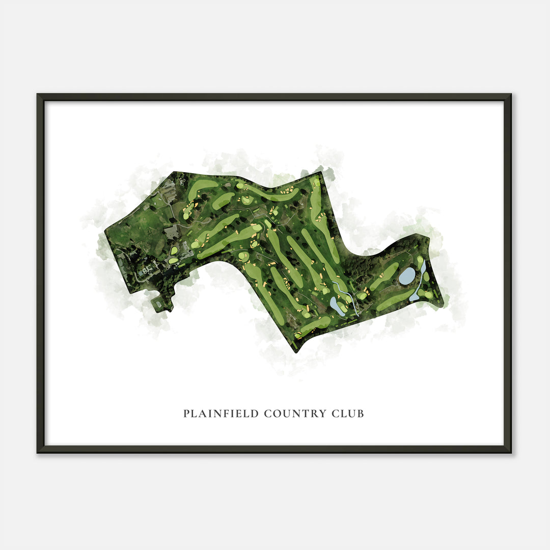 Print of Plainfield Country Club Classic Map