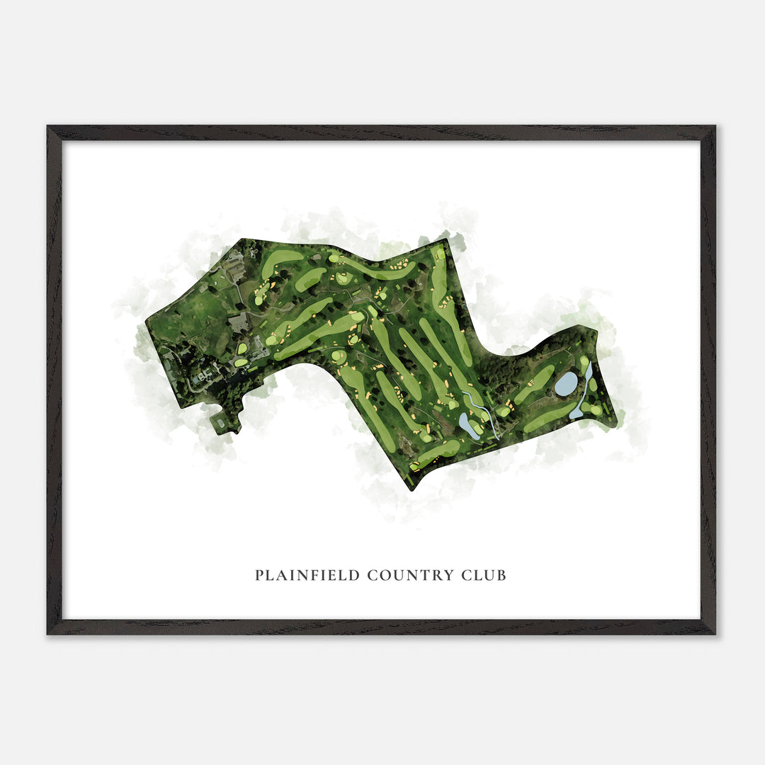 Print of Plainfield Country Club Classic Map